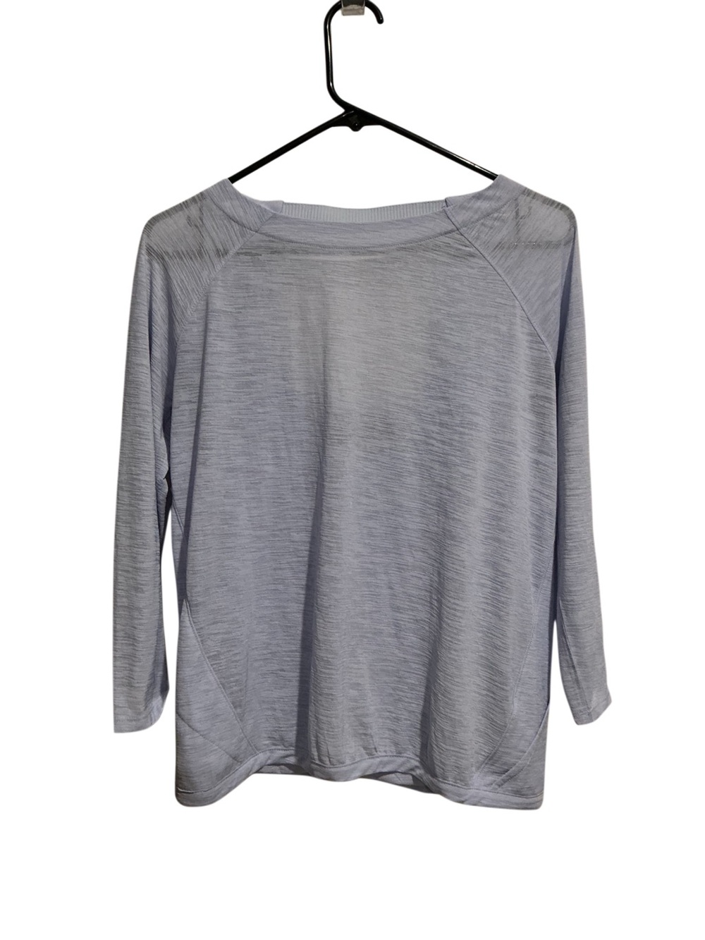 Athleta‎ Clarity Open Back Yoga Top 3/4 Sleeve Light Blue